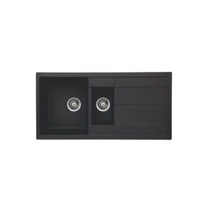 UNIXTON Göz Tezgah Üstü Granit Eviye Siyah